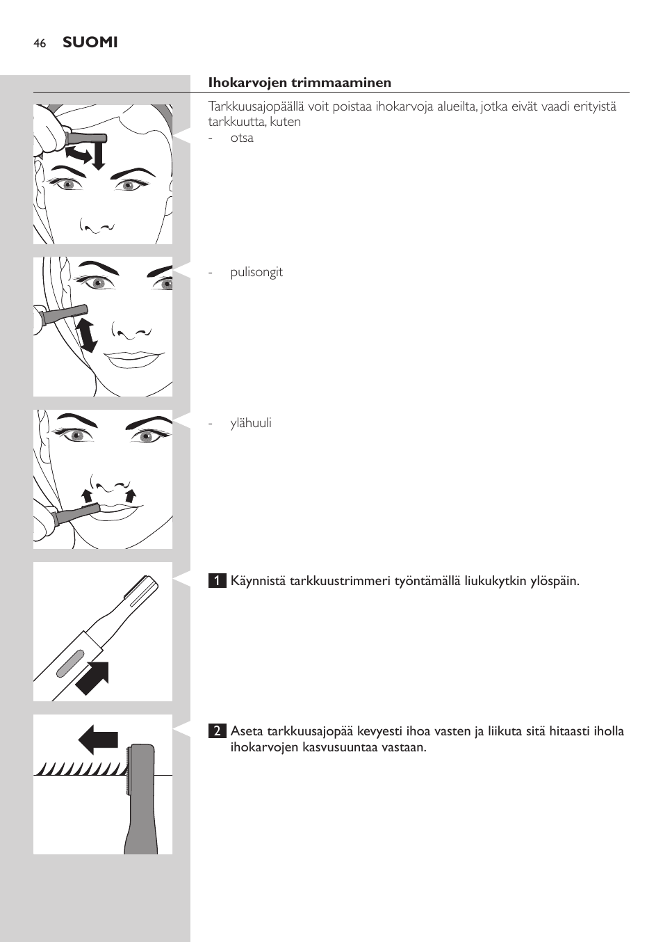 Philips Präzisionstrimmer User Manual | Page 46 / 108