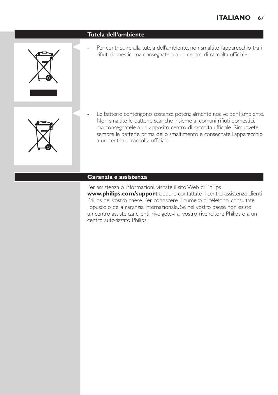 Philips Präzisionstrimmer User Manual | Page 67 / 108