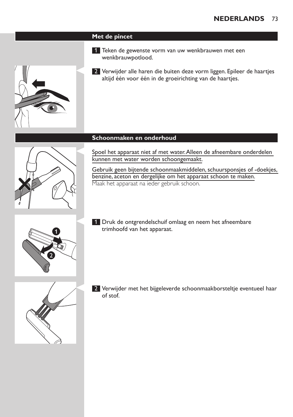 Philips Präzisionstrimmer User Manual | Page 73 / 108