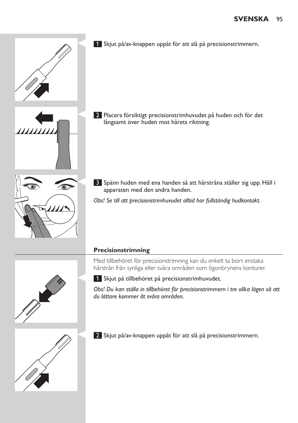 Philips Präzisionstrimmer User Manual | Page 95 / 108