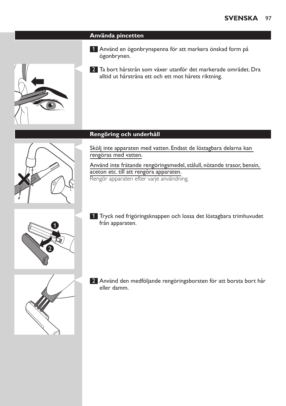 Philips Präzisionstrimmer User Manual | Page 97 / 108