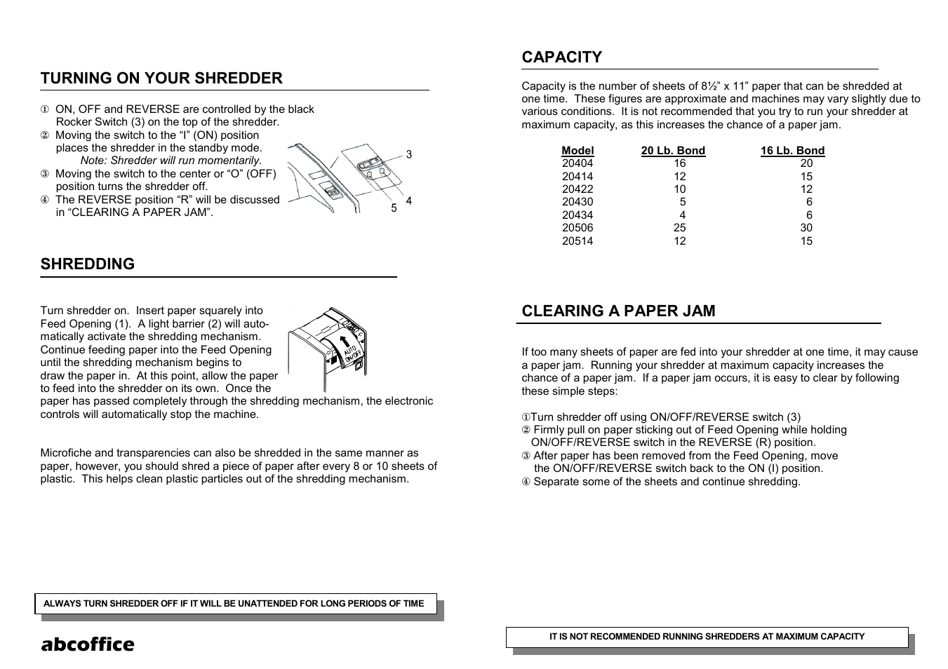 Abcoffice | ABC Office 20400 Series User Manual | Page 4 / 4