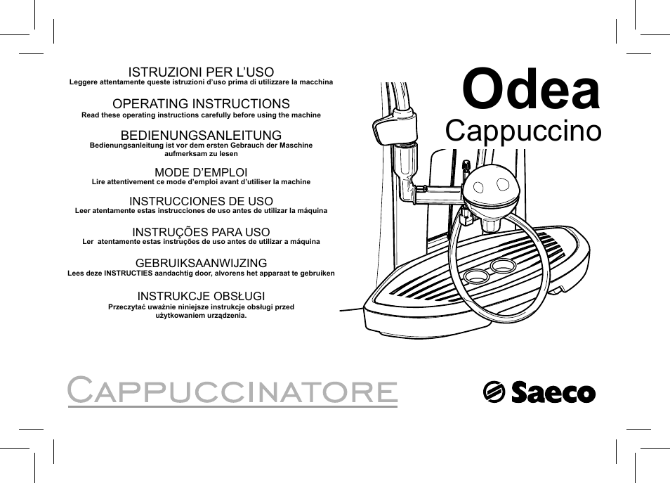 Philips Saeco Odea Kaffeevollautomat User Manual | 28 pages