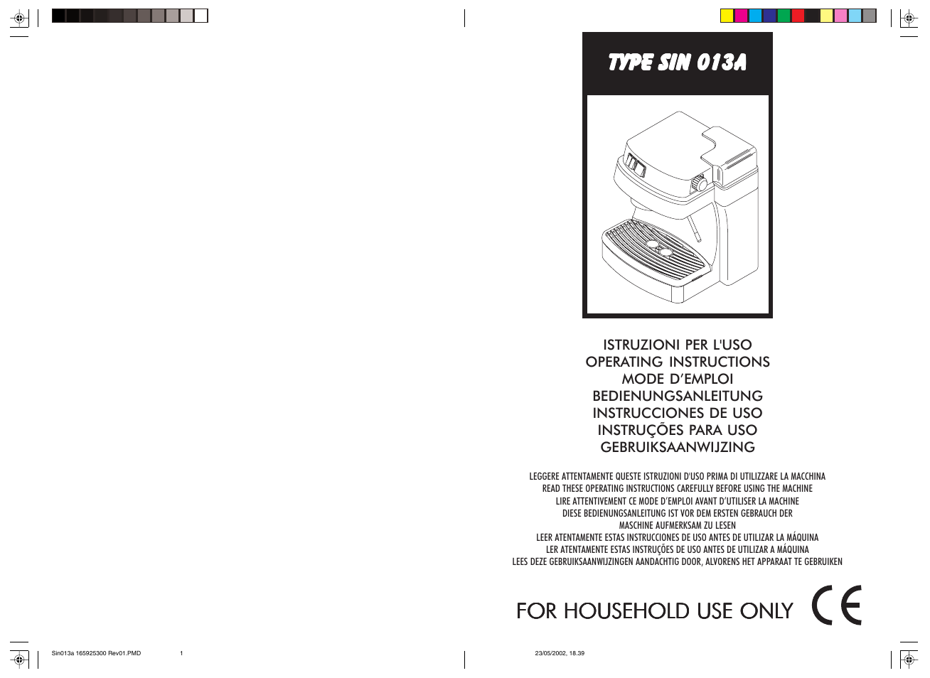 Philips Saeco Via Veneto Siebträger-Espressomaschine User Manual | 47 pages