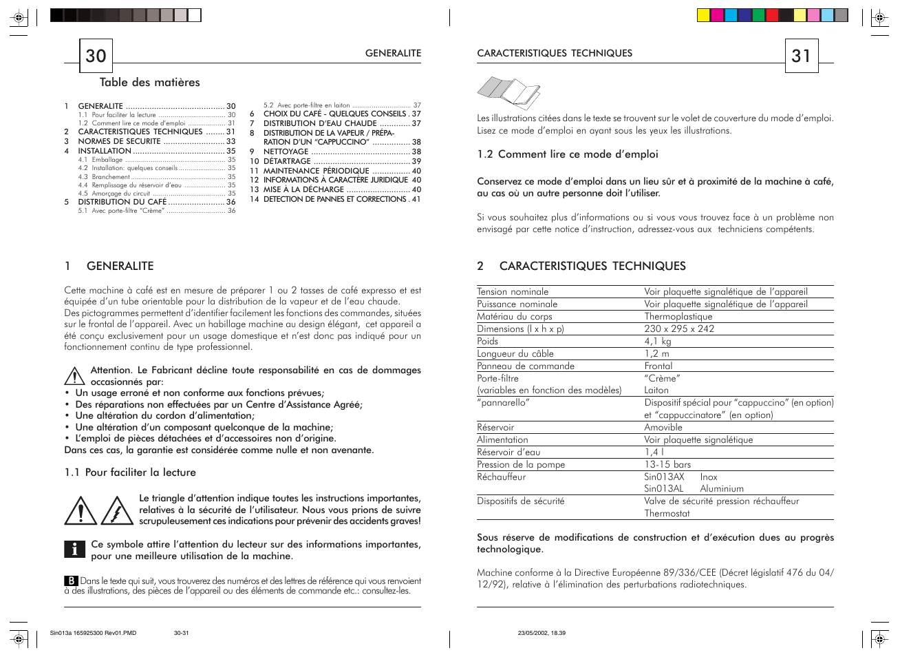 Philips Saeco Via Veneto Siebträger-Espressomaschine User Manual | Page 16 / 47