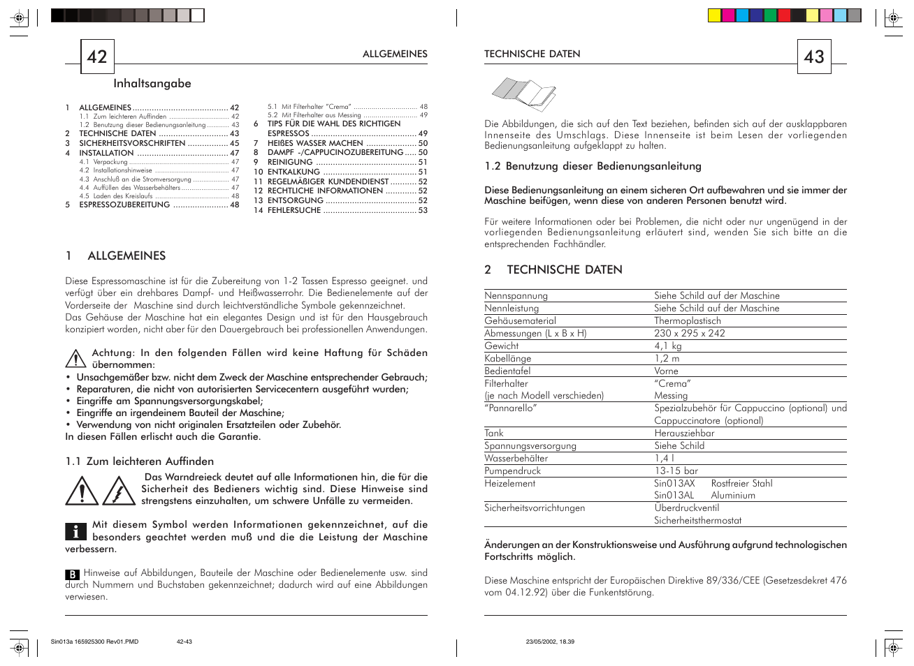 Philips Saeco Via Veneto Siebträger-Espressomaschine User Manual | Page 22 / 47