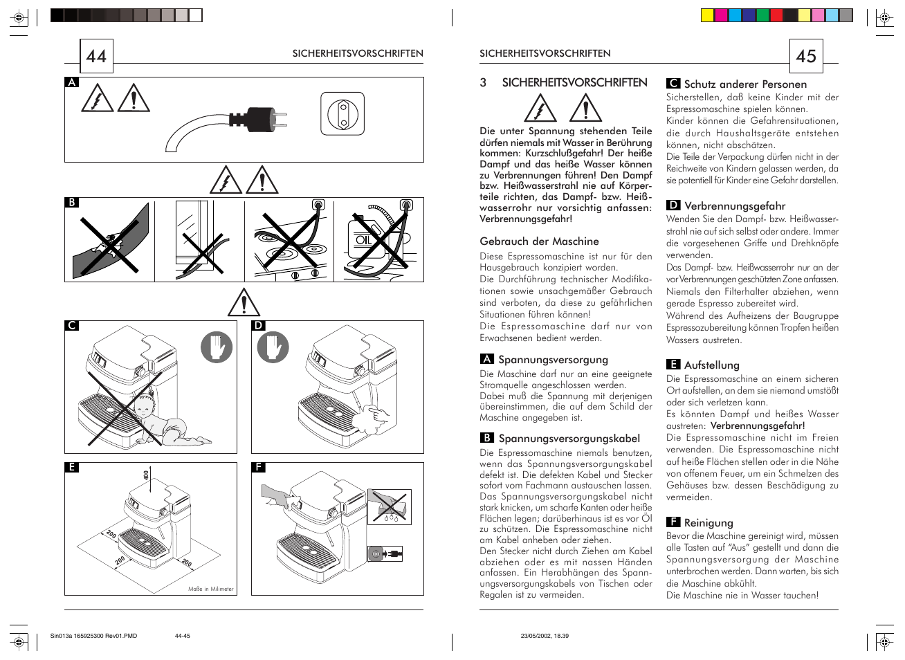 Philips Saeco Via Veneto Siebträger-Espressomaschine User Manual | Page 23 / 47