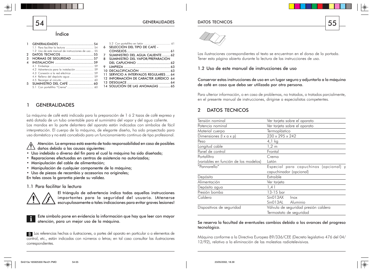 Philips Saeco Via Veneto Siebträger-Espressomaschine User Manual | Page 28 / 47