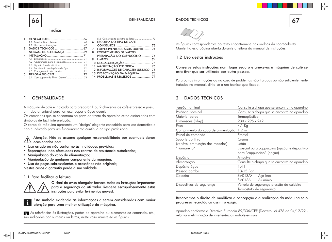 Philips Saeco Via Veneto Siebträger-Espressomaschine User Manual | Page 34 / 47