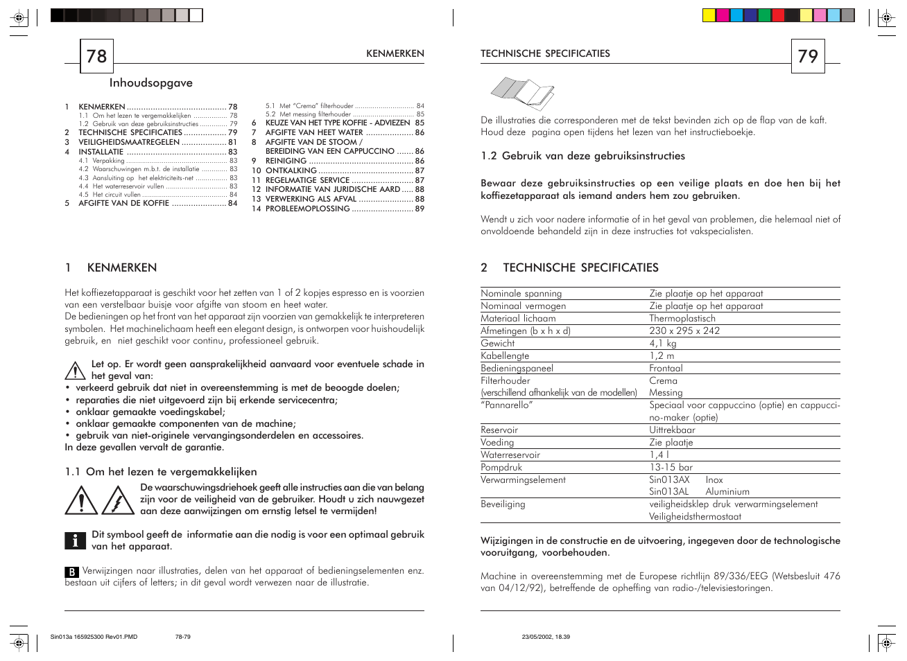 Philips Saeco Via Veneto Siebträger-Espressomaschine User Manual | Page 40 / 47