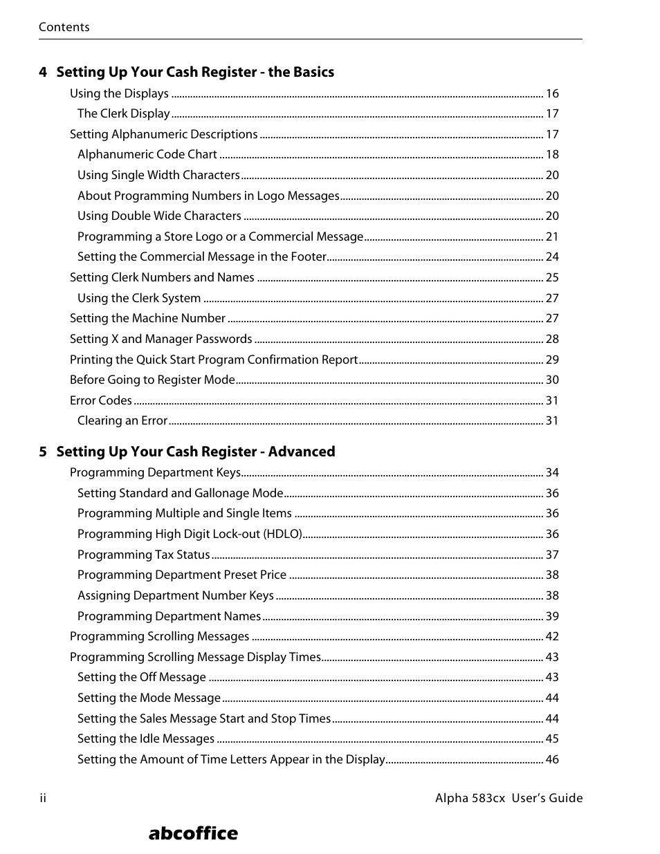 Abcoffice | ABC Office ROYAL Alpha 583cx User Manual | Page 2 / 138