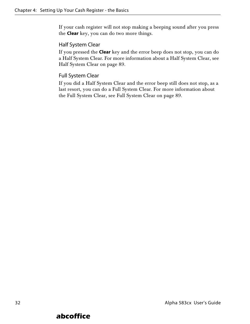Abcoffice | ABC Office ROYAL Alpha 583cx User Manual | Page 38 / 138