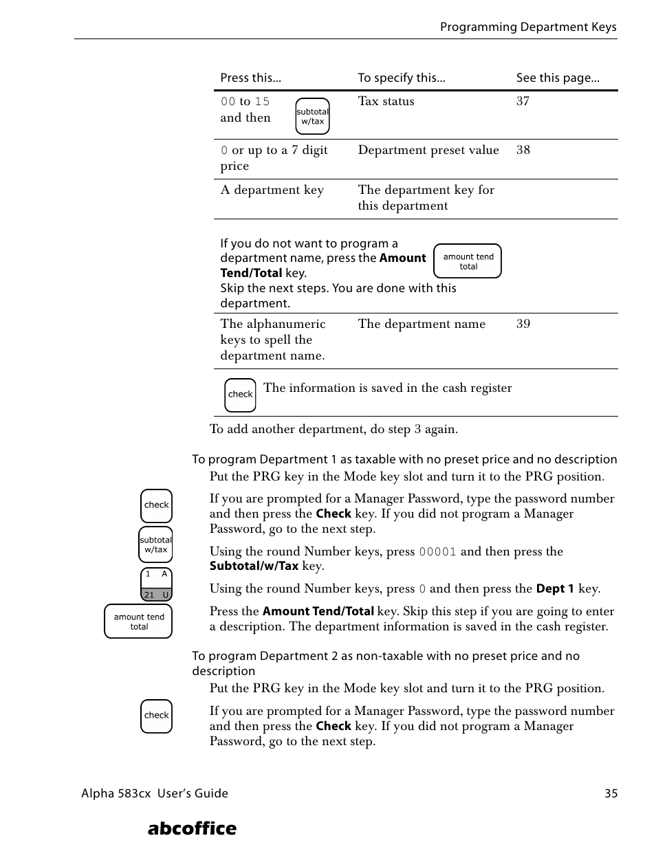 Abcoffice | ABC Office ROYAL Alpha 583cx User Manual | Page 41 / 138