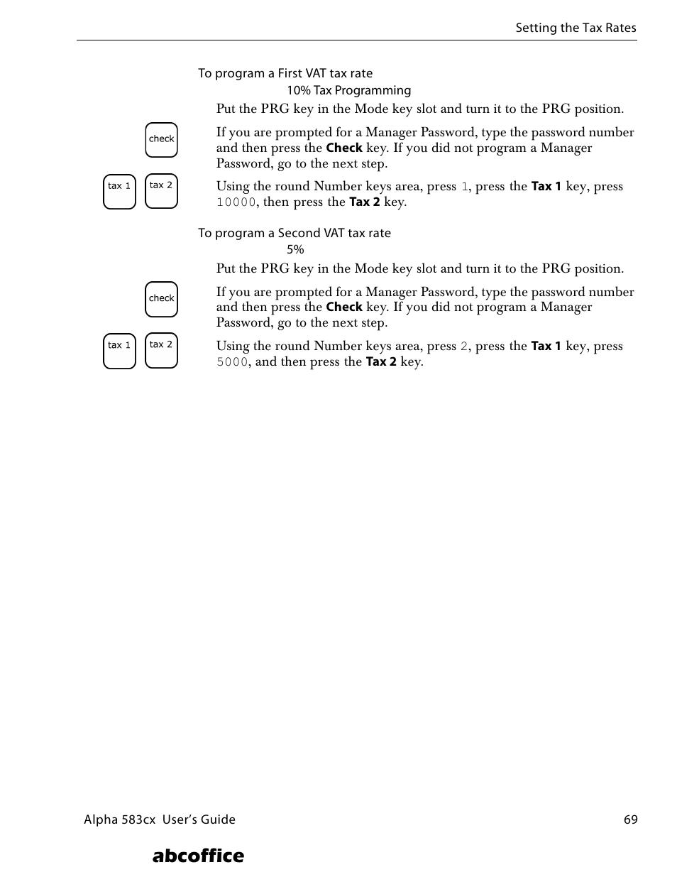Abcoffice | ABC Office ROYAL Alpha 583cx User Manual | Page 75 / 138