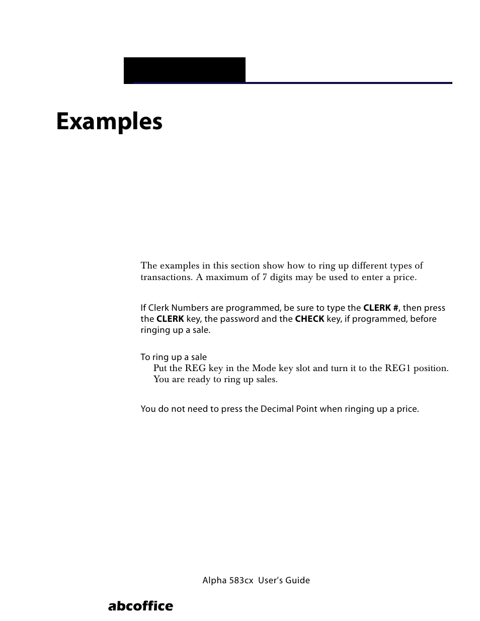 Examples, 11 examples, Abcoffice | ABC Office ROYAL Alpha 583cx User Manual | Page 96 / 138
