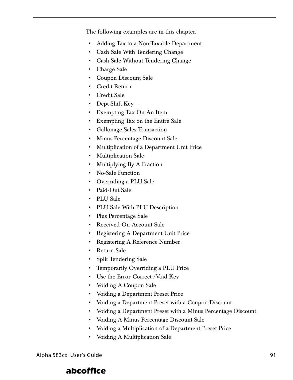 Abcoffice | ABC Office ROYAL Alpha 583cx User Manual | Page 97 / 138