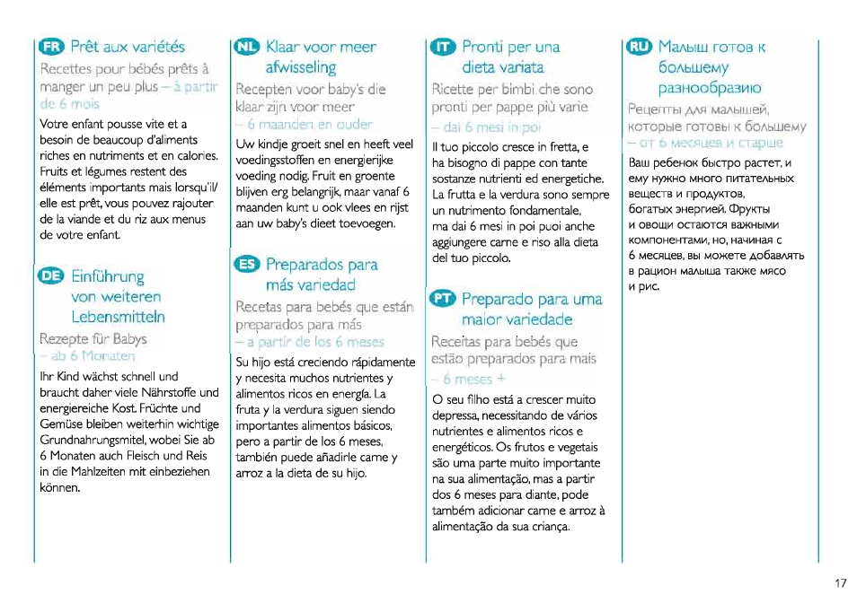 Philips Set aus AVENT Minimixer + Zubehör User Manual | Page 17 / 40