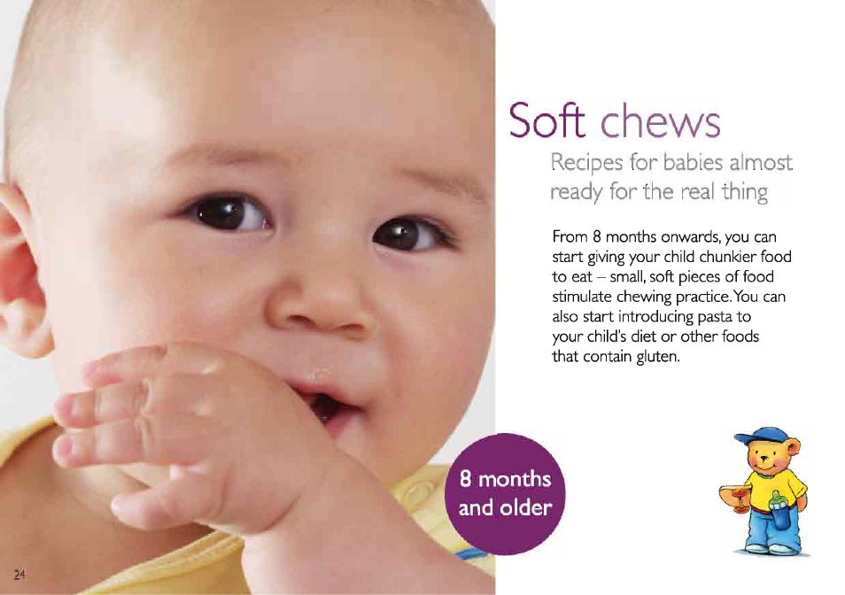 Soft chews | Philips Set aus AVENT Minimixer + Zubehör User Manual | Page 24 / 40