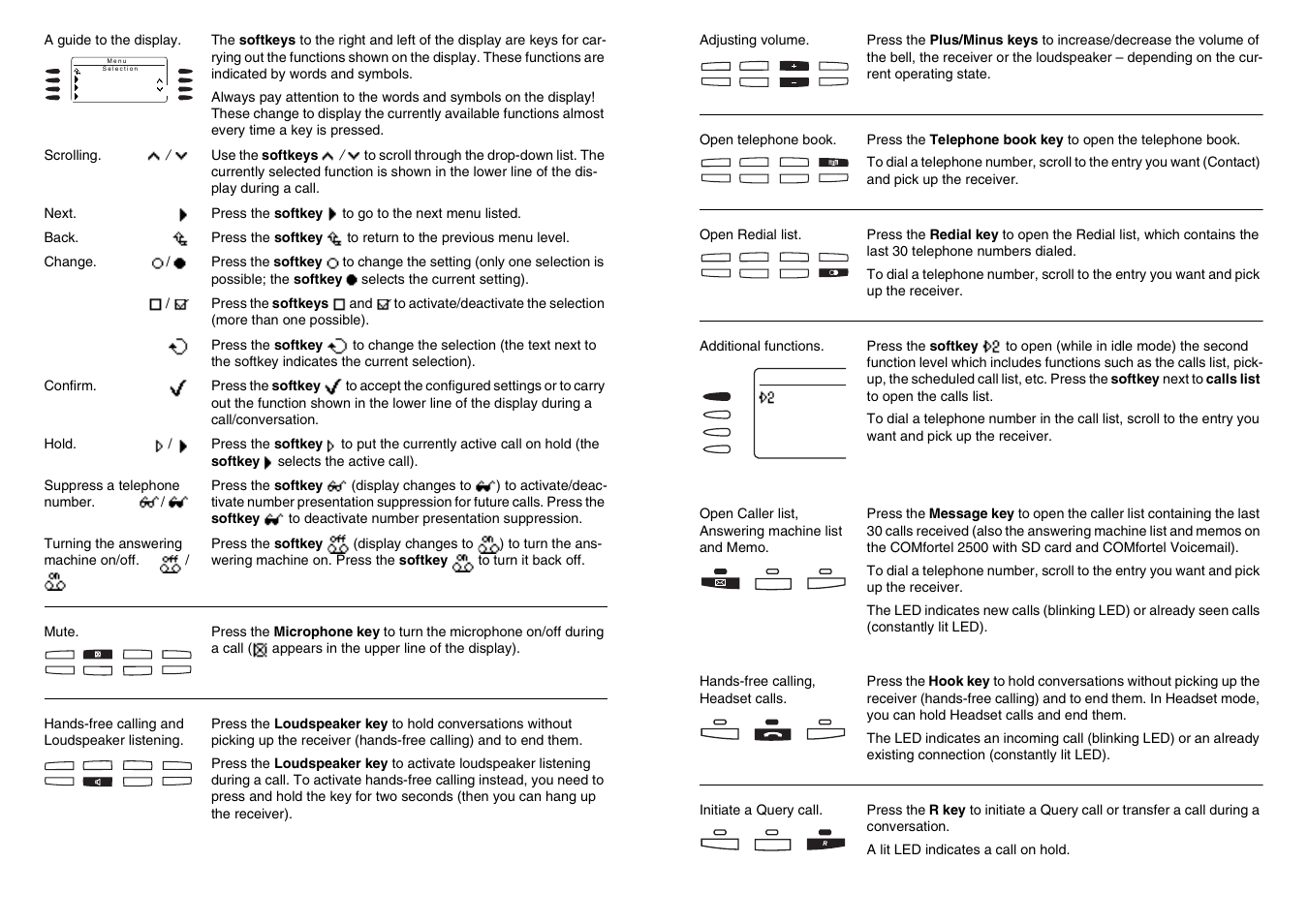 Auerswald Quick Operating Instructions (1.391 KB) COMfortel 1500 User Manual | Page 2 / 2
