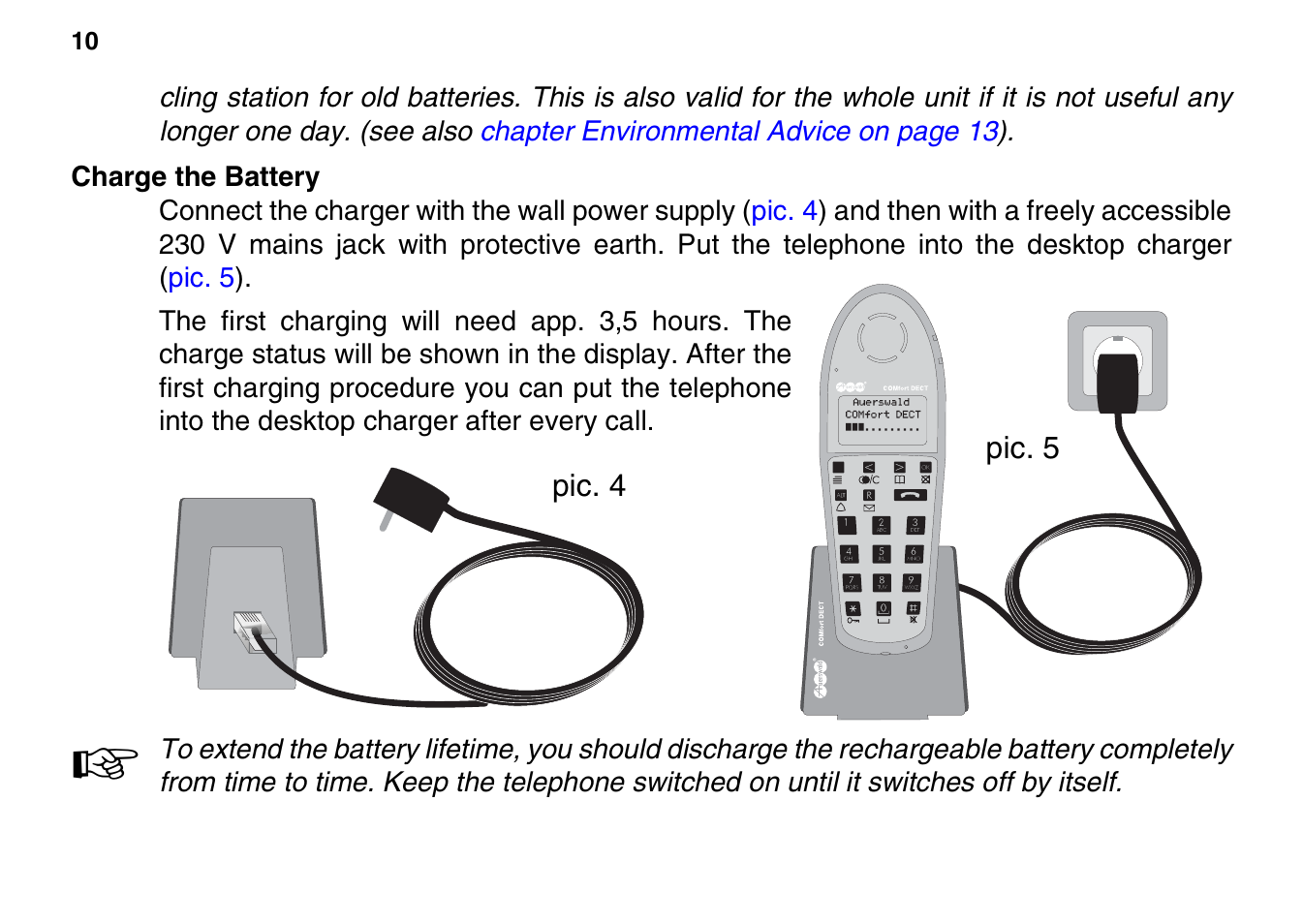 Charge the battery | Auerswald 800 User Manual | Page 10 / 52
