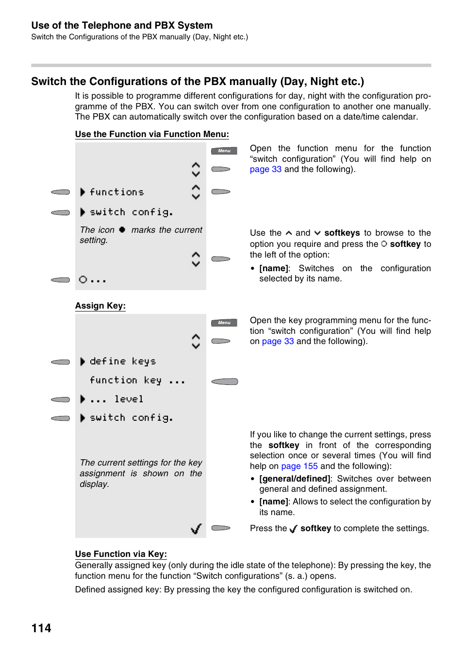 Functions switch config | Auerswald 2500 User Manual | Page 114 / 236