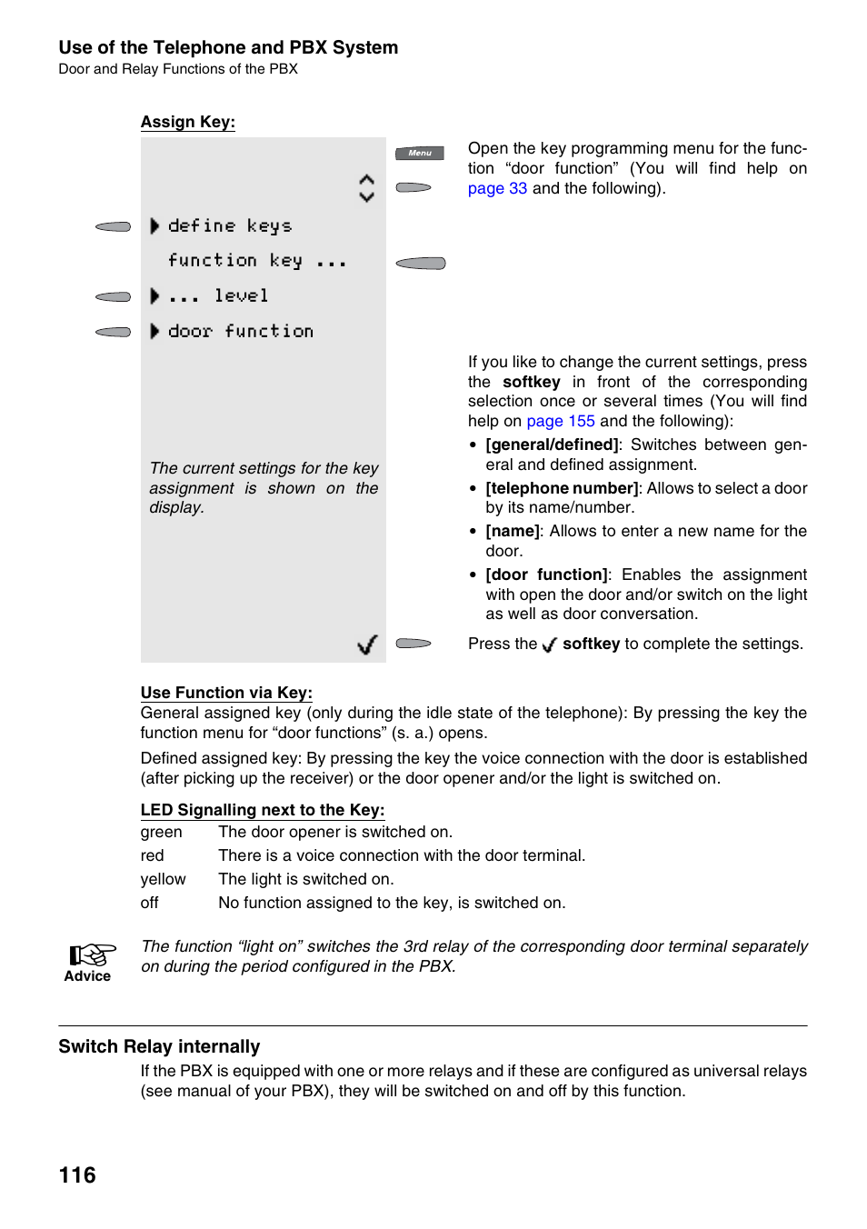 Switch relay internally | Auerswald 2500 User Manual | Page 116 / 236