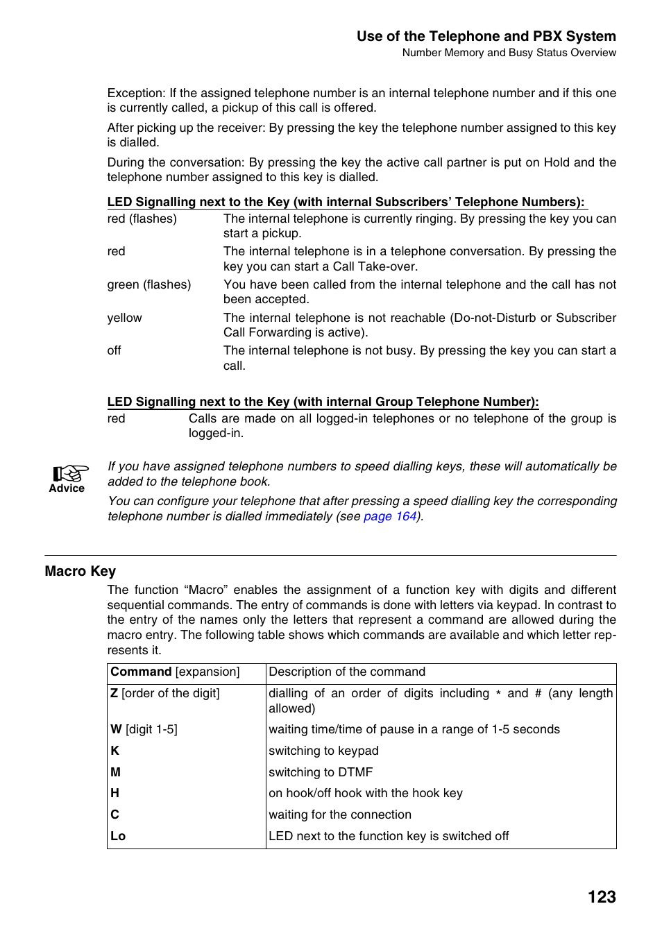 Macro key | Auerswald 2500 User Manual | Page 123 / 236