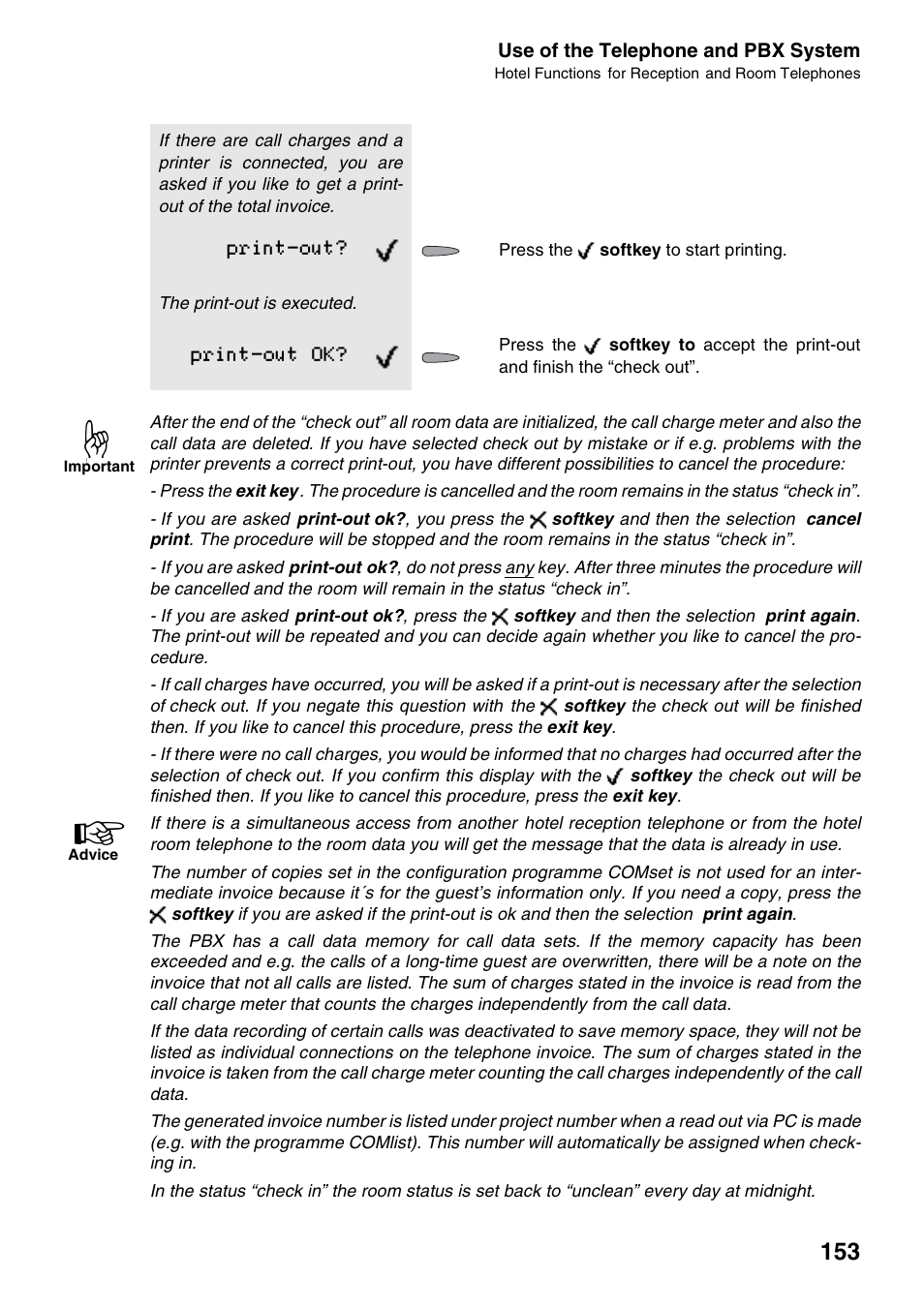 Print-out, Print-out ok | Auerswald 2500 User Manual | Page 153 / 236