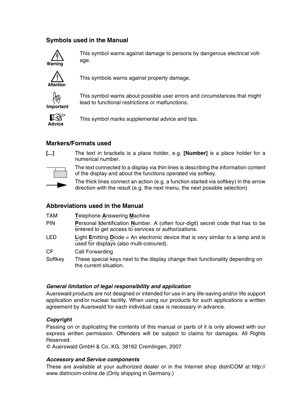 Auerswald 2500 User Manual | Page 2 / 236