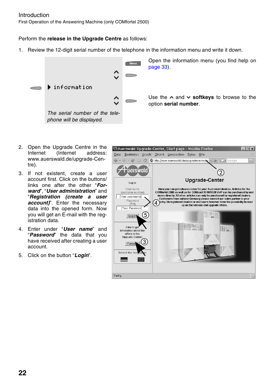 Information, ቦብ ባ ቤ | Auerswald 2500 User Manual | Page 22 / 236