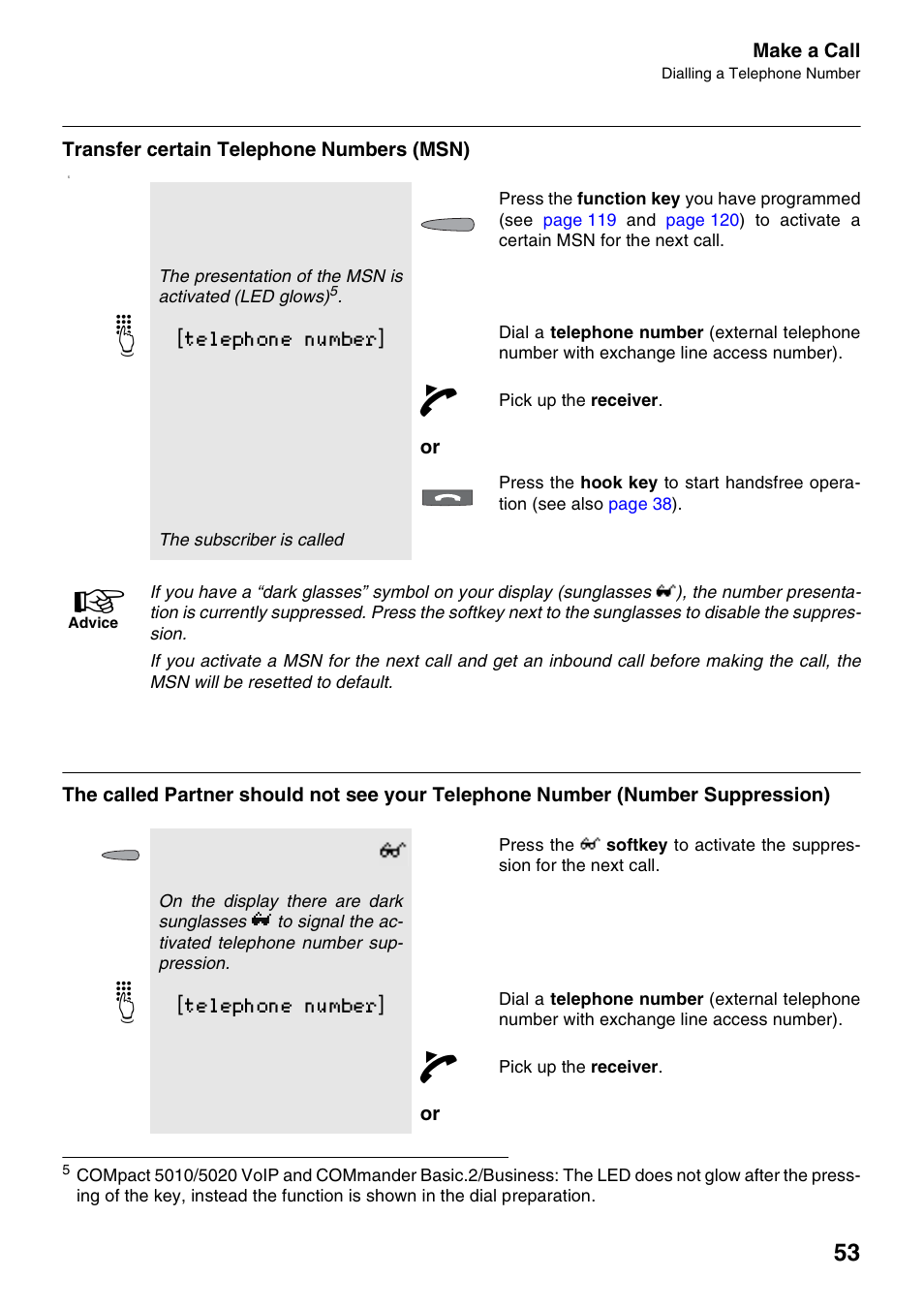 Transfer certain telephone numbers (msn) | Auerswald 2500 User Manual | Page 53 / 236