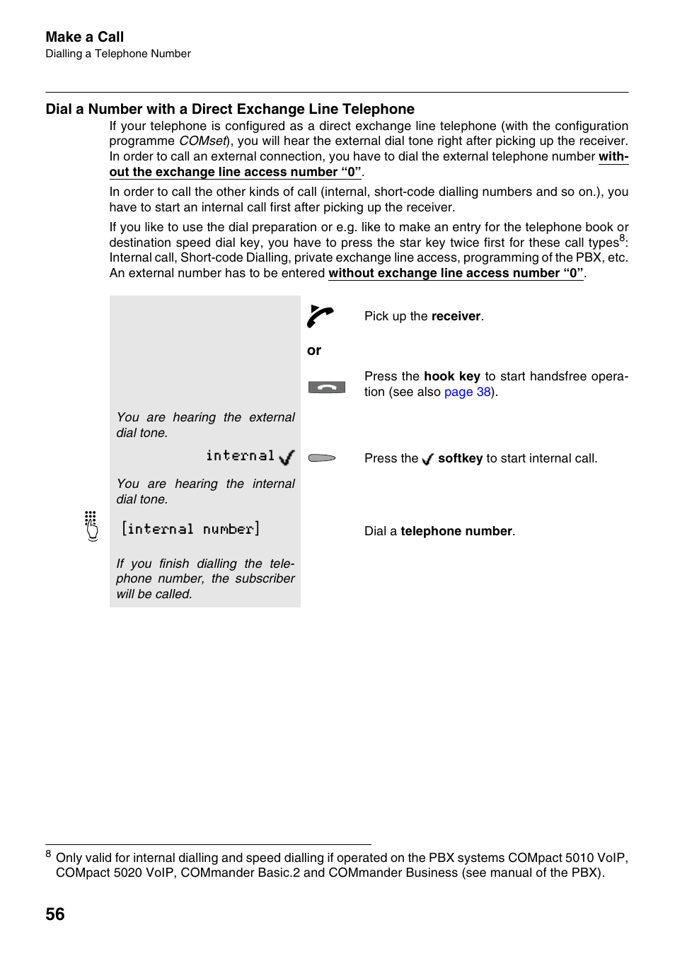 Internal, Internal number | Auerswald 2500 User Manual | Page 56 / 236