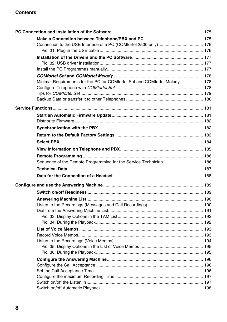 Auerswald 2500 User Manual | Page 8 / 236