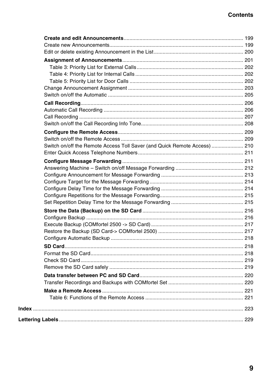Auerswald 2500 User Manual | Page 9 / 236