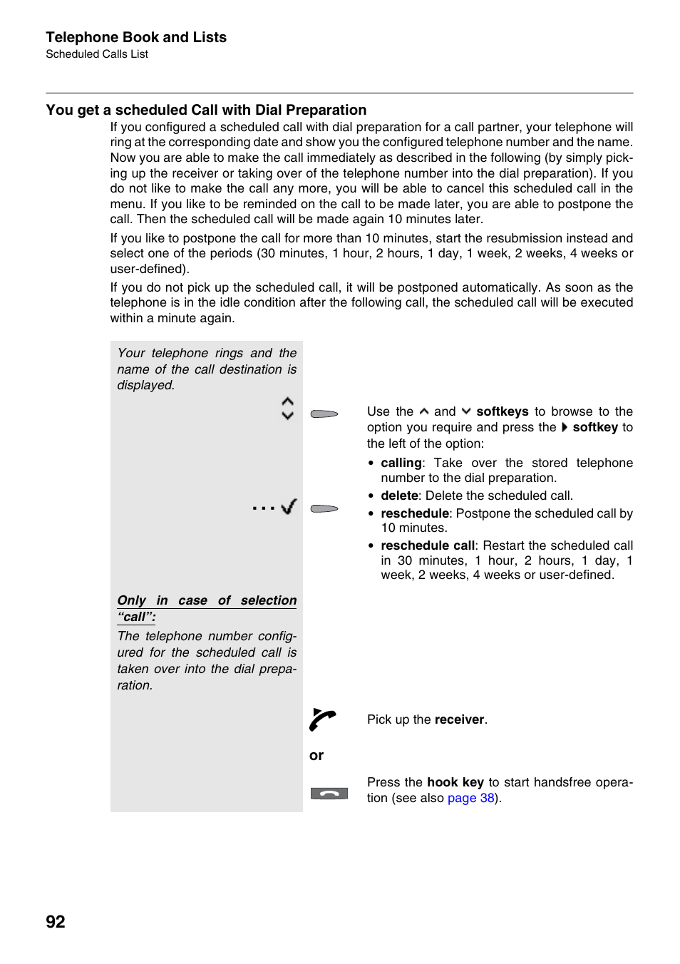 You get a scheduled call with dial preparation | Auerswald 2500 User Manual | Page 92 / 236