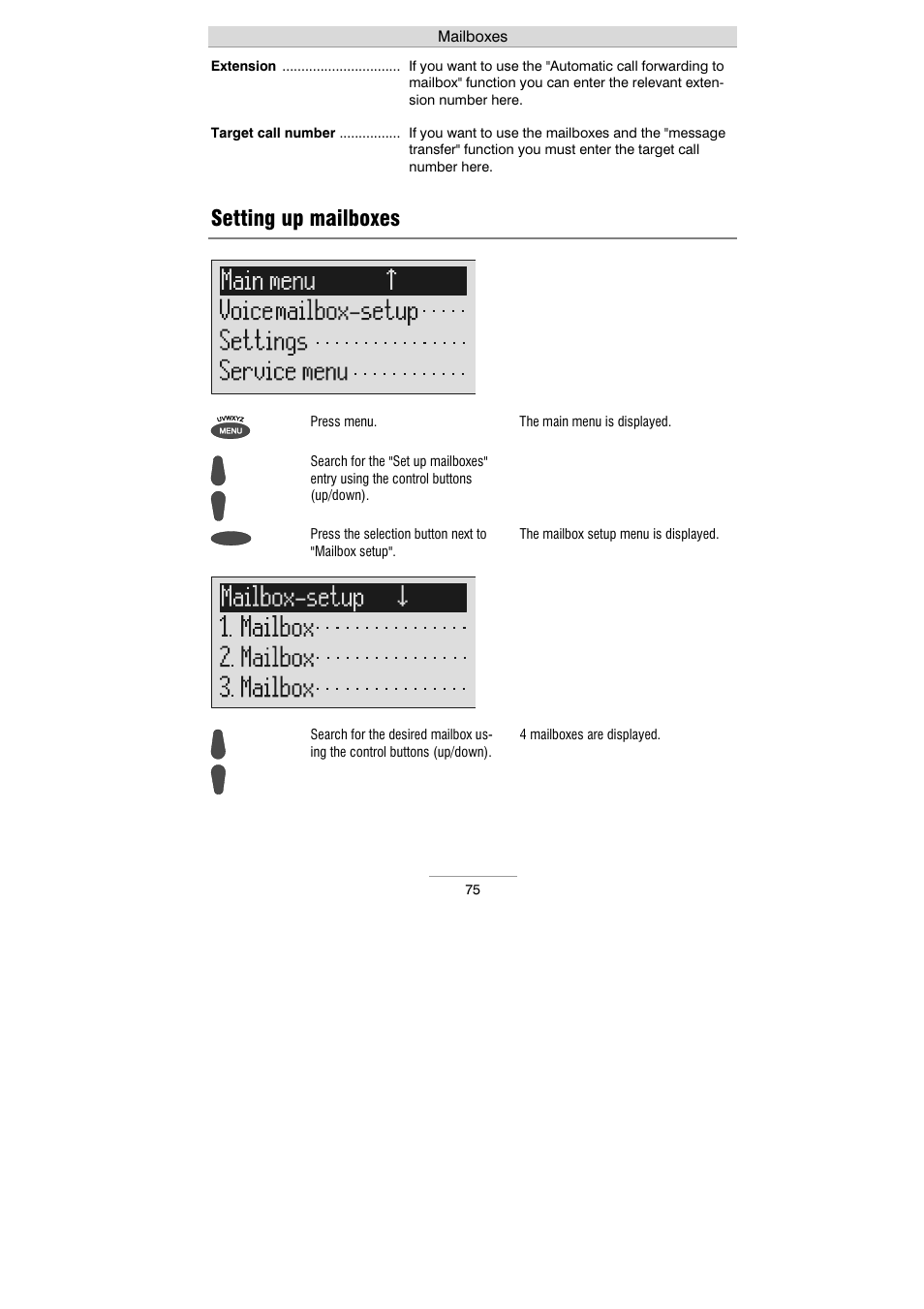 Setting up mailboxes | Auerswald 461.2 User Manual | Page 75 / 95