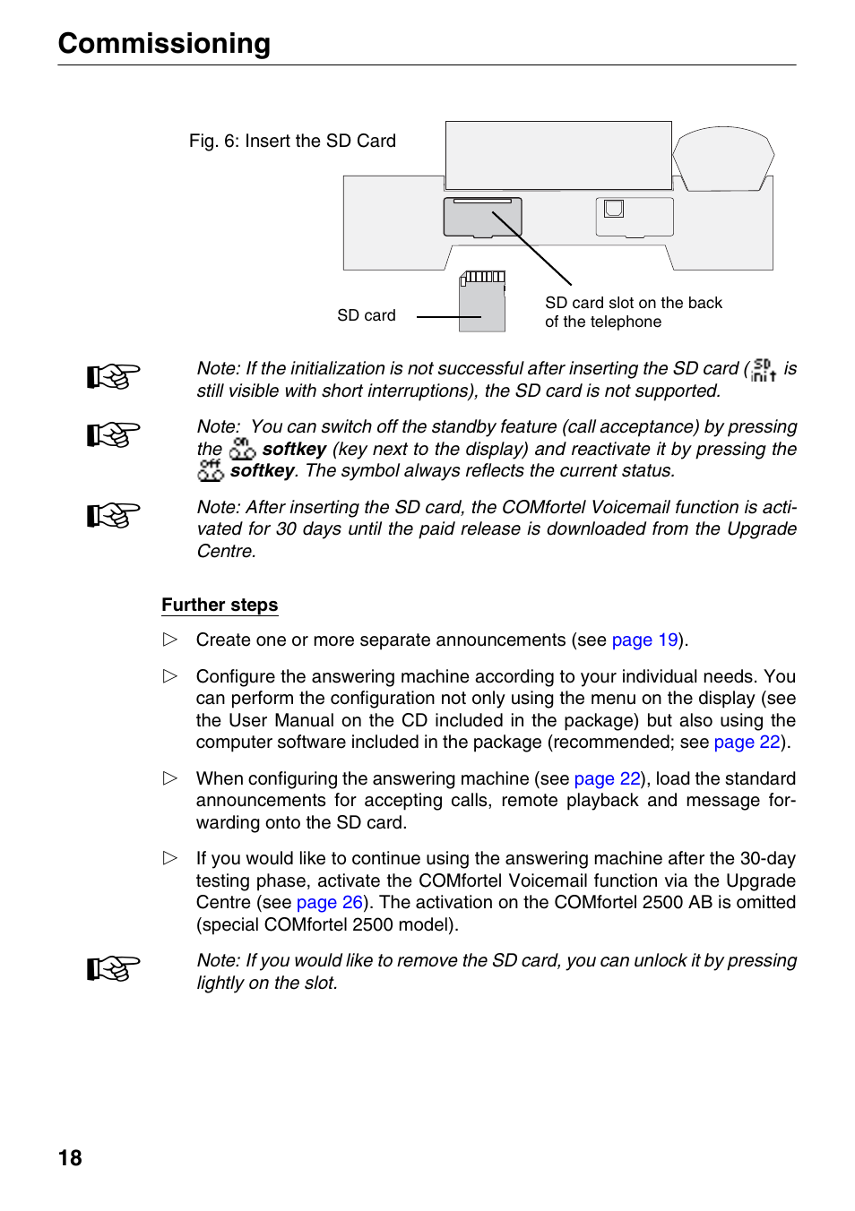 Commissioning | Auerswald 1500 User Manual | Page 18 / 36