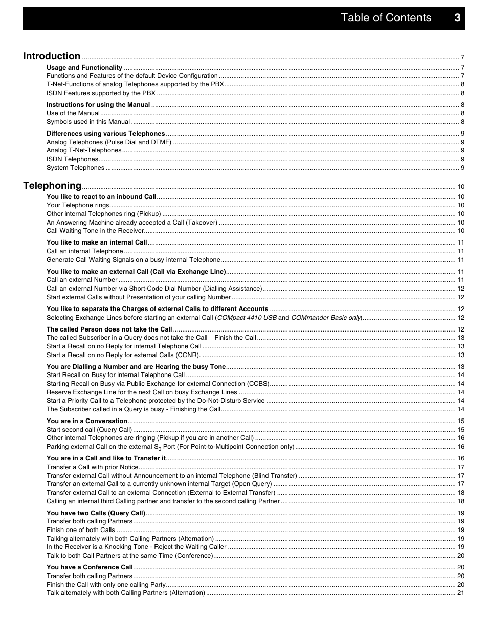 Auerswald 2206 USB User Manual | Page 3 / 76