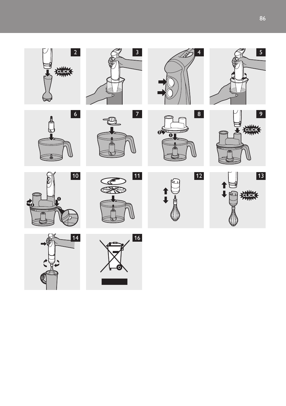 Philips Frullatore ad immersione User Manual | Page 86 / 88