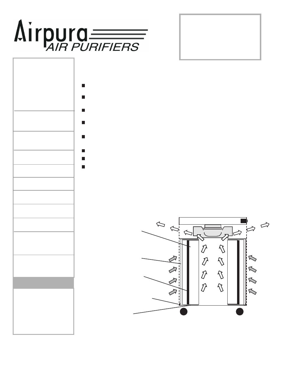 H600, Airpura, Unique features filtration system | Allergies & asthma | Airpura Industries H600 User Manual | Page 2 / 2