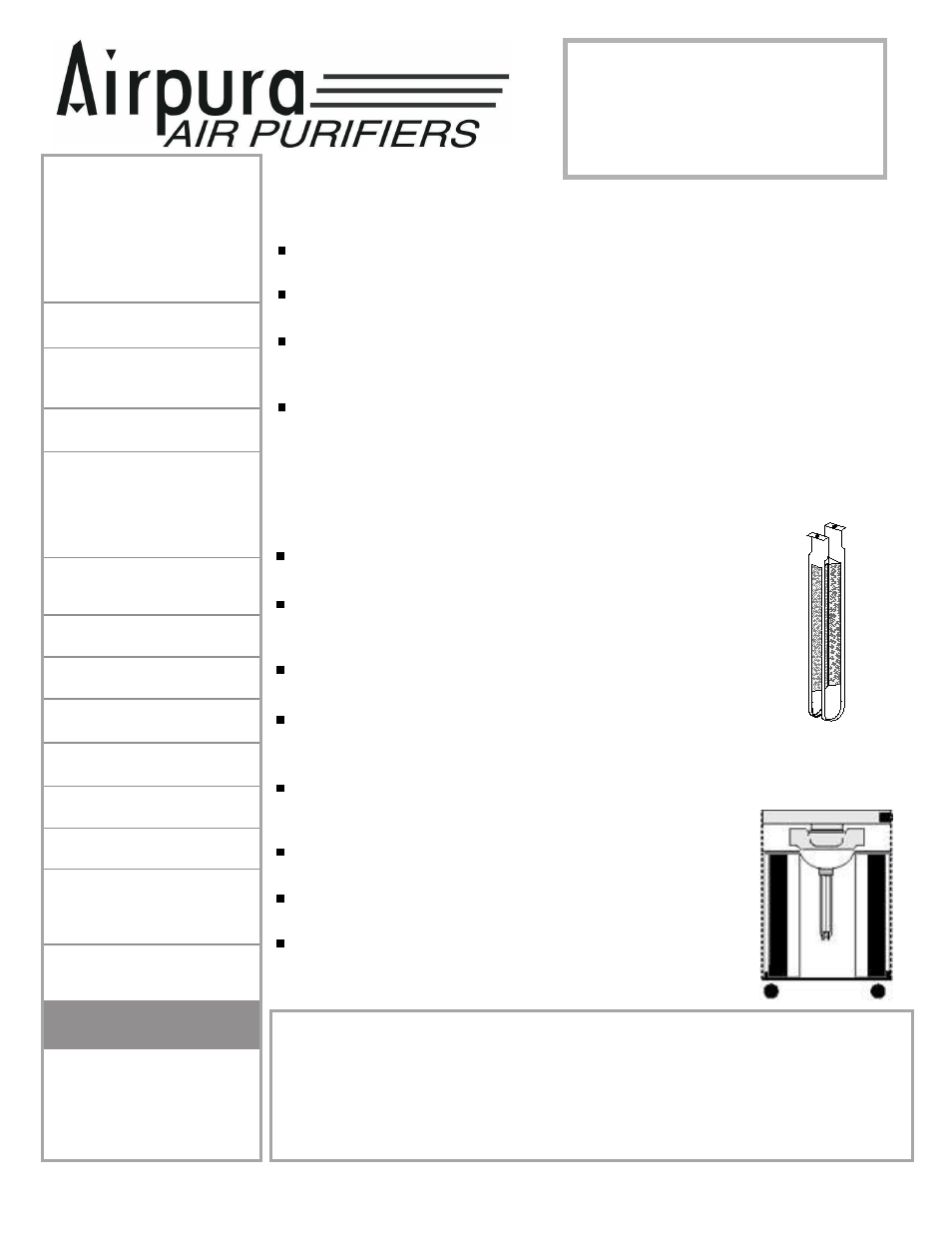 P600, Airpura, The airpura titanclean reflector | Premium titanium dioxide coating the airpura p600, Photocatalytic oxidization | Airpura Industries P600 User Manual | Page 2 / 2