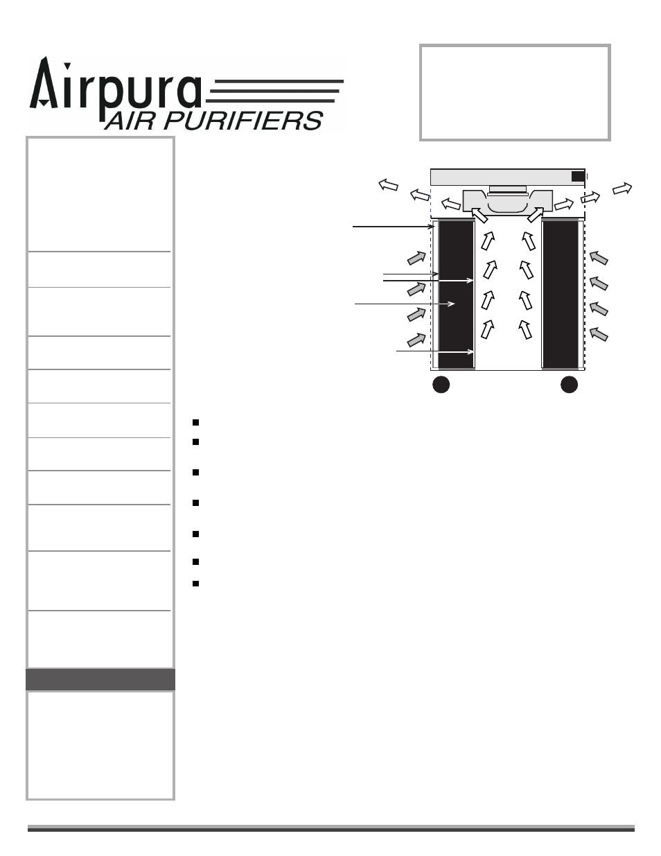 C600, Airpura, Filtration system | Specially designed for airborne chemicals, Advanced cost saving design, Unique features, Airborne chemicals, Technical specifications | Airpura Industries C600 User Manual | Page 2 / 2