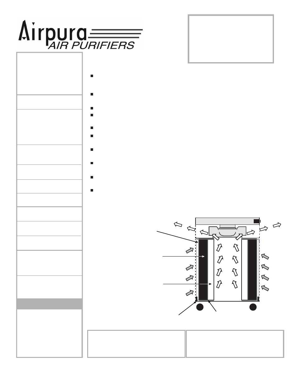 R600, Airpura, Unique features high efficiency filtration | All purpose unit | Airpura Industries R600 User Manual | Page 2 / 2