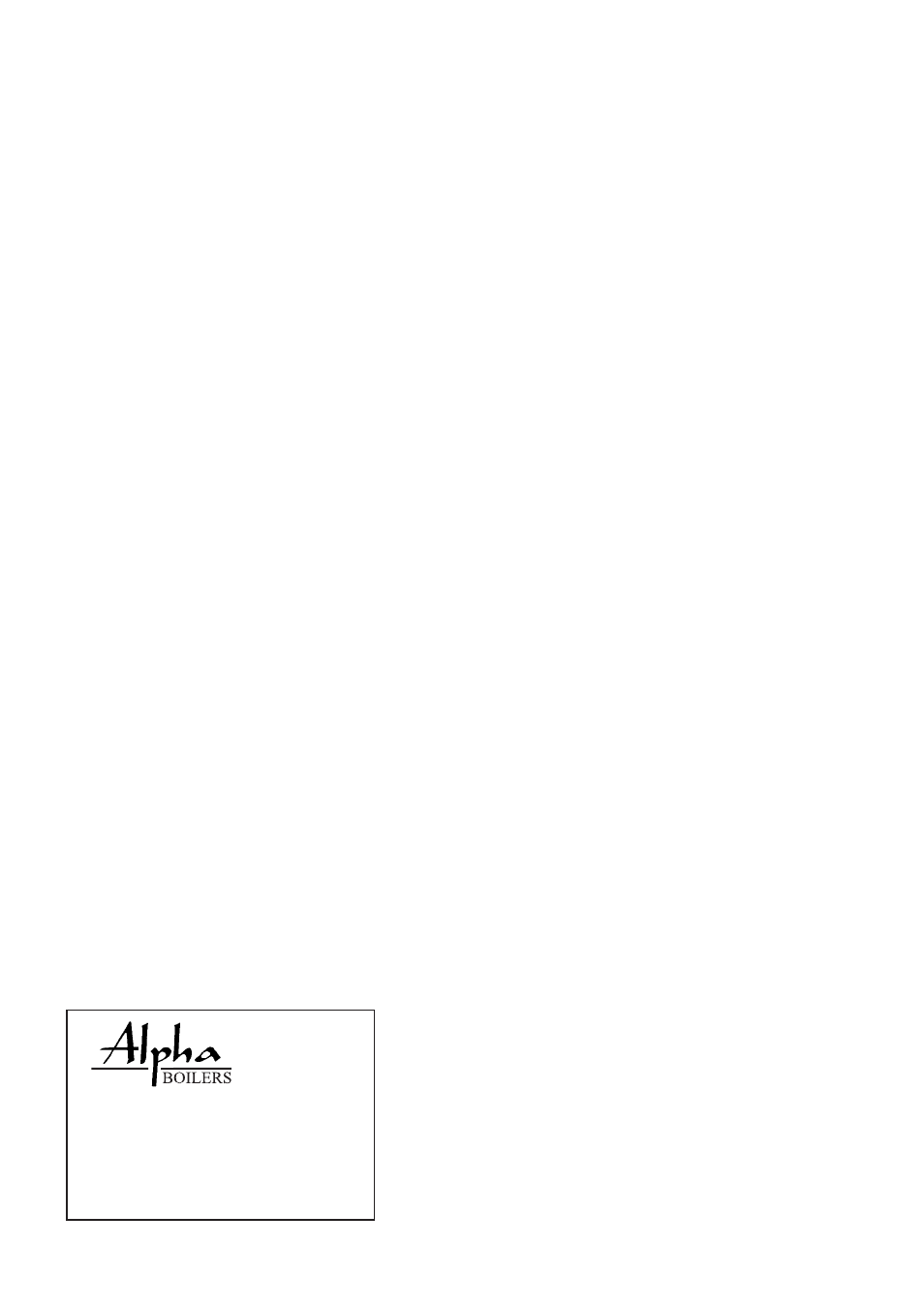 Alpha Heating Innovation Benchmark HE SY25 User Manual | Page 8 / 8