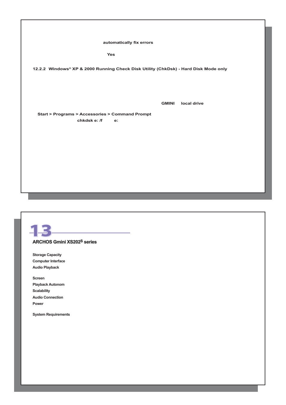 Technical specifi cations | ARCHOS Gmini XS202S User Manual | Page 22 / 26