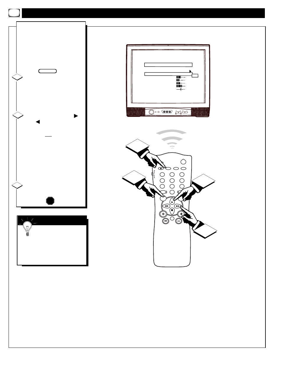 Tv o, Ow to, Et the | Able, Peration | Philips 32" commercial TV User Manual | Page 10 / 36