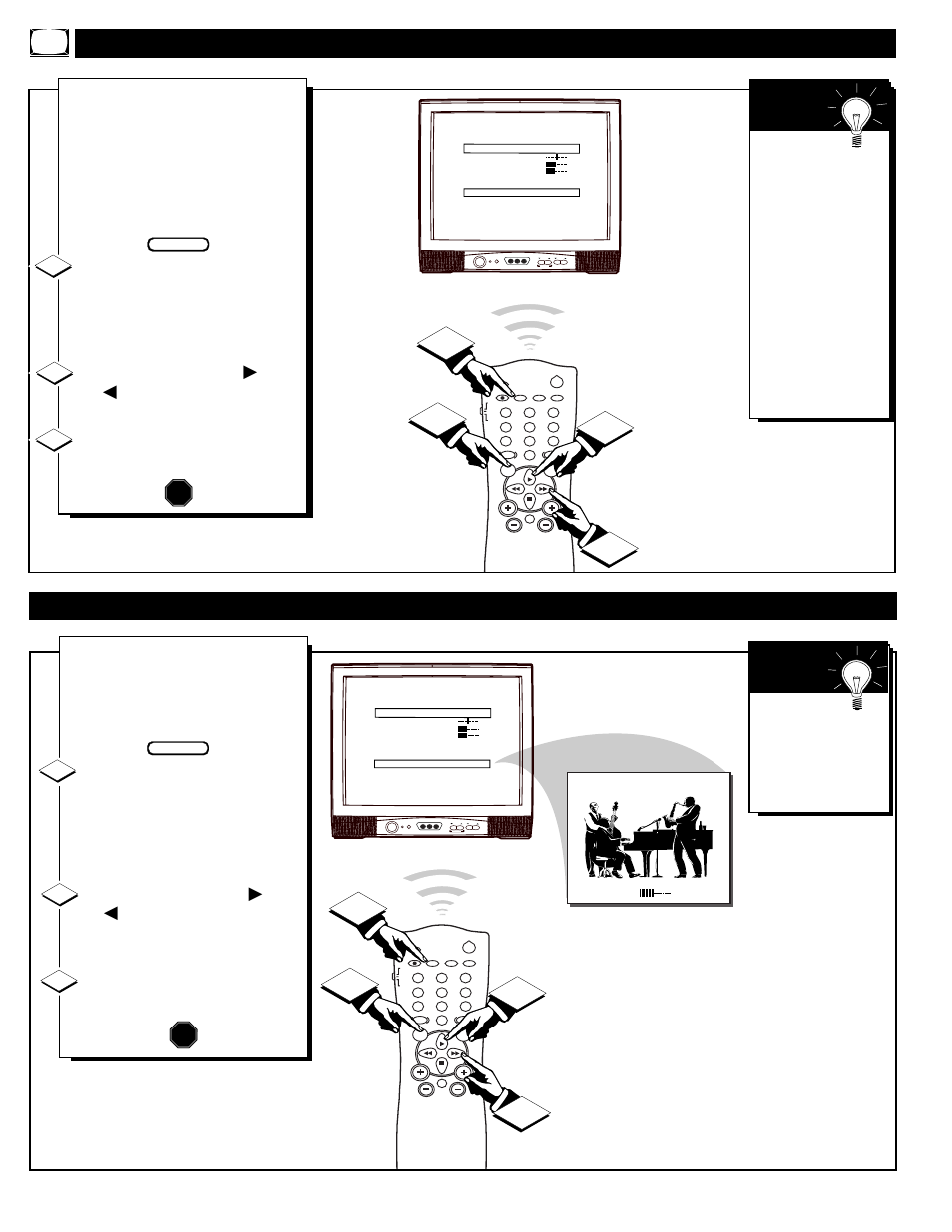 Tv v, Avl) c, Sing the | Olume, Ontrol, Utomatic, Imiter | Philips 32" commercial TV User Manual | Page 16 / 36