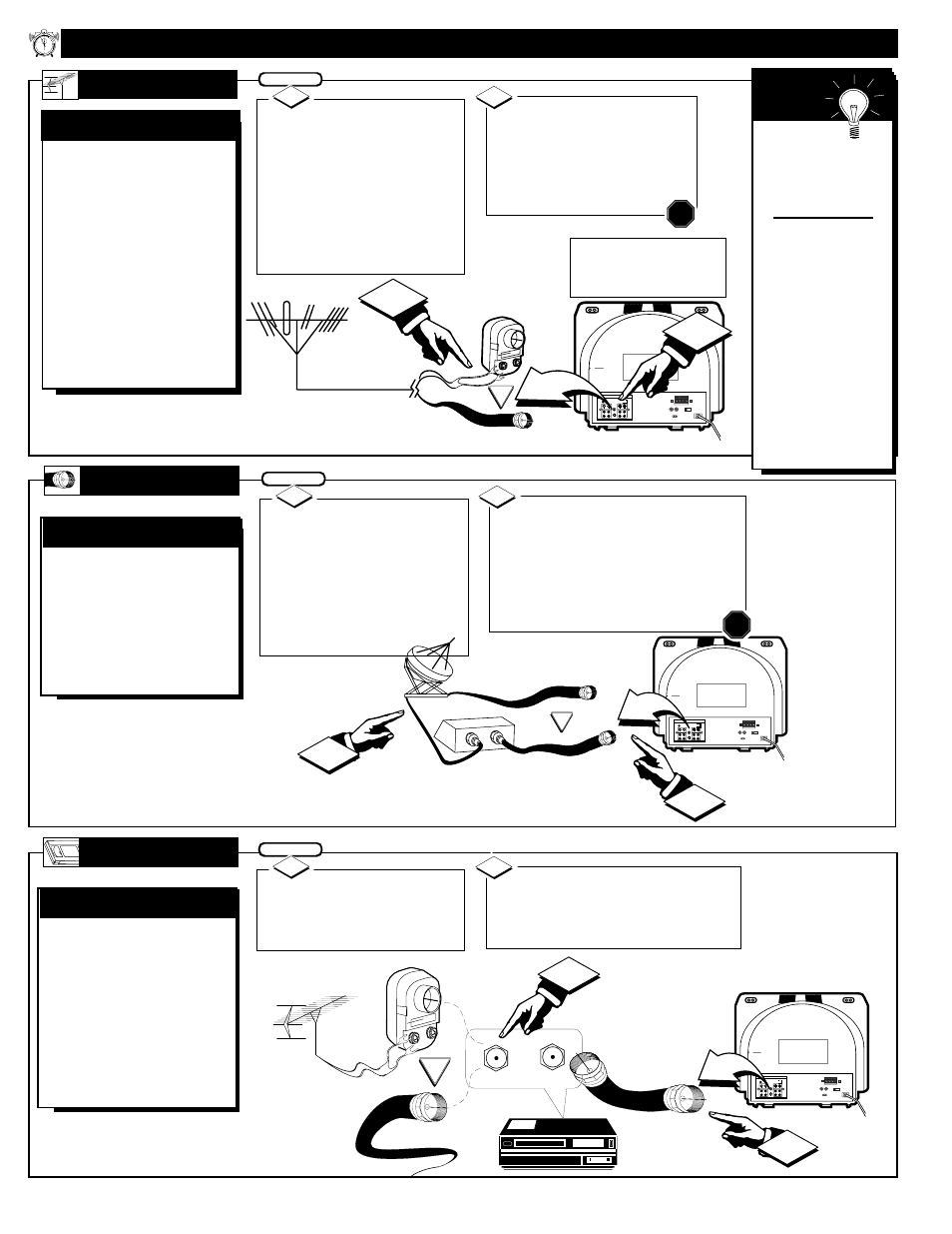 Tv c, Tv a, Ooking | Able, Ntenna | Philips 32" commercial TV User Manual | Page 6 / 36