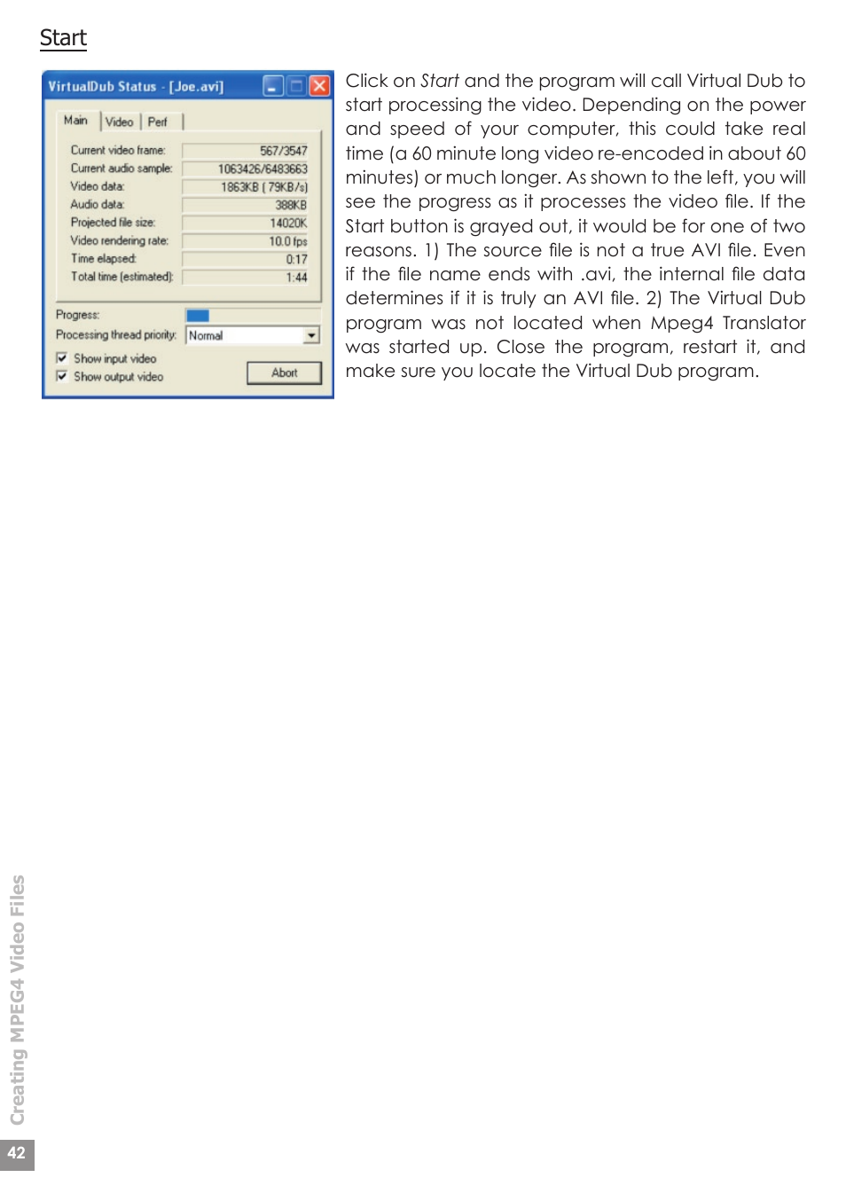 Start | ARCHOS AV340 User Manual | Page 42 / 52