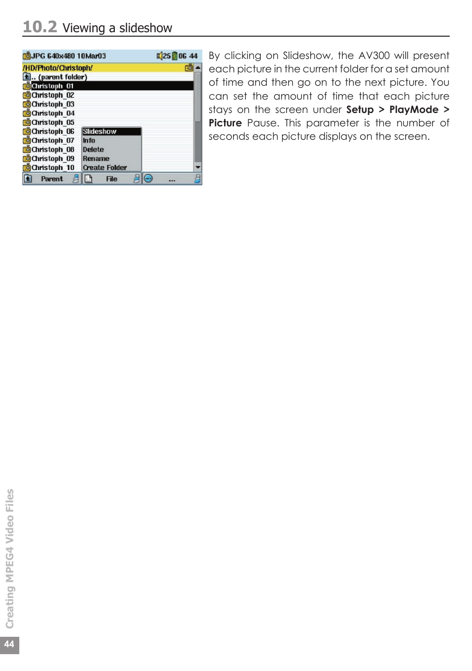 ARCHOS AV340 User Manual | Page 44 / 52